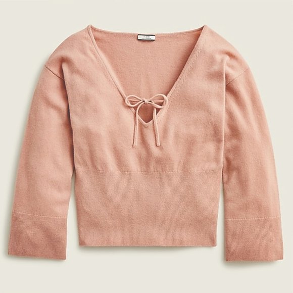 J. Crew Cashmere Ribbed Crewneck Sweater - Picture 2 of 4